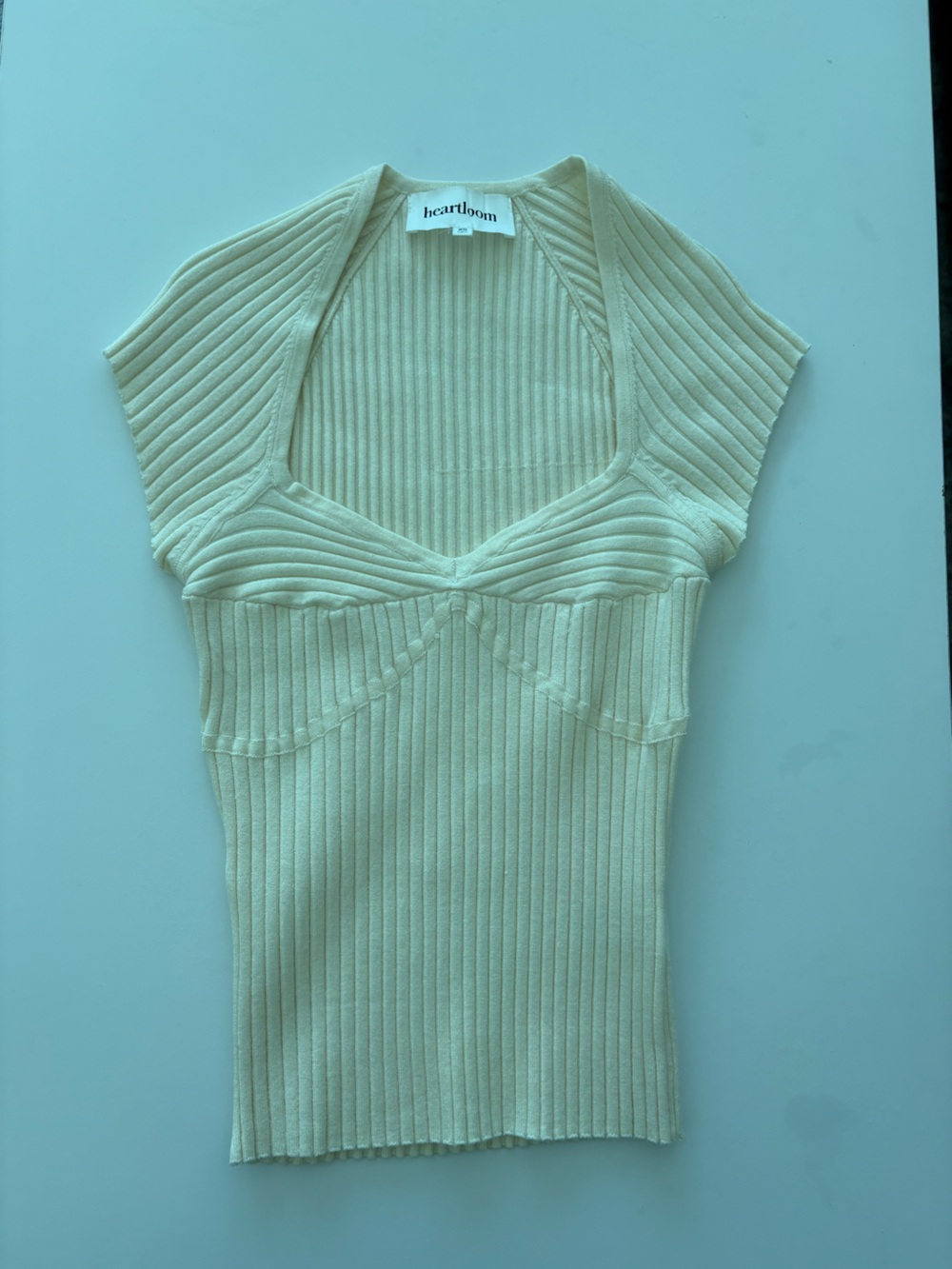 Heartloom Ribbed Tank in Light Mint